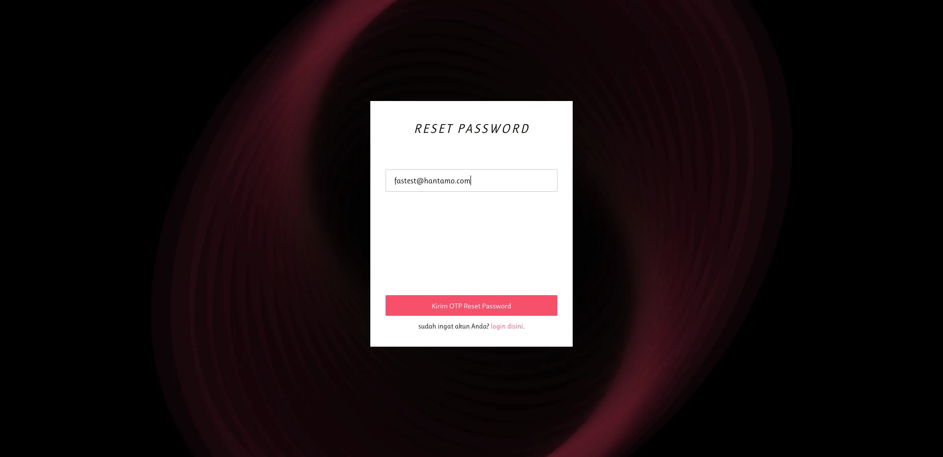 Reset Password 1